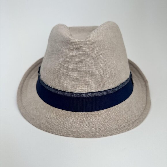 Weatherproof Other - Impermeable By Weatherproof Fedora Hat Fitted Cap Beige Size L Cotton Blend VTG